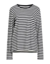 Majestic Filatures Woman T-shirt Midnight Blue Size 4 Organic Cotton, Cashmere In Multi
