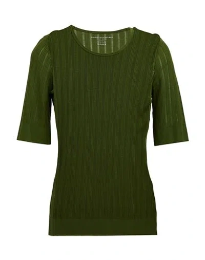 Majestic Filatures Woman T-shirt Military Green Size 1 Lyocell