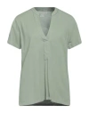 MAJESTIC MAJESTIC FILATURES WOMAN T-SHIRT MILITARY GREEN SIZE 3 COTTON