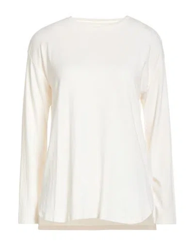 Majestic Filatures Woman T-shirt Off White Size 2 Viscose, Elastane