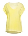 Majestic Filatures Woman T-shirt Pastel Yellow Size 2 Cotton, Elastane