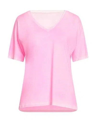 Majestic Filatures Woman T-shirt Pink Size 1 Cotton, Elastane
