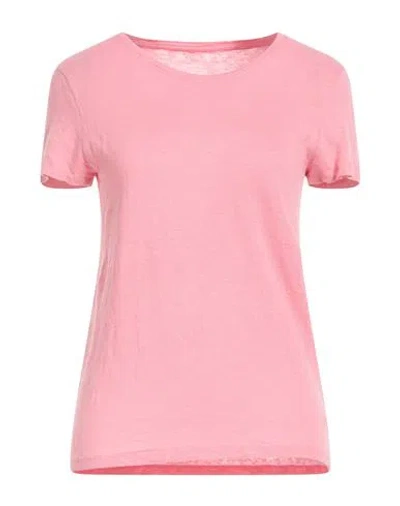Majestic Filatures Woman T-shirt Pink Size 1 Linen, Elastane