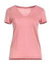 Majestic Filatures Woman T-shirt Pink Size 1 Linen, Elastane