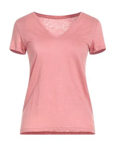 Majestic Filatures Woman T-shirt Pink Size 1 Linen, Elastane