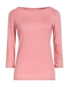 Majestic Filatures Woman T-shirt Pink Size 1 Linen, Elastane In Pink