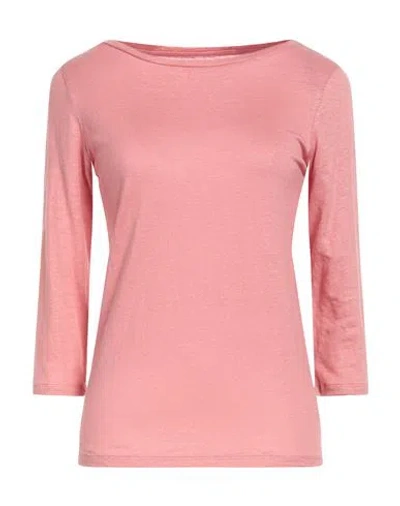 Majestic Filatures Woman T-shirt Pink Size 1 Linen, Elastane