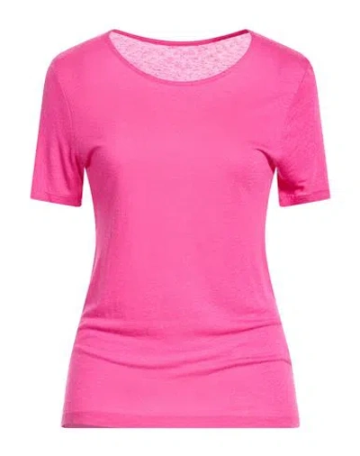 Majestic Filatures Woman T-shirt Pink Size 1 Lyocell, Linen