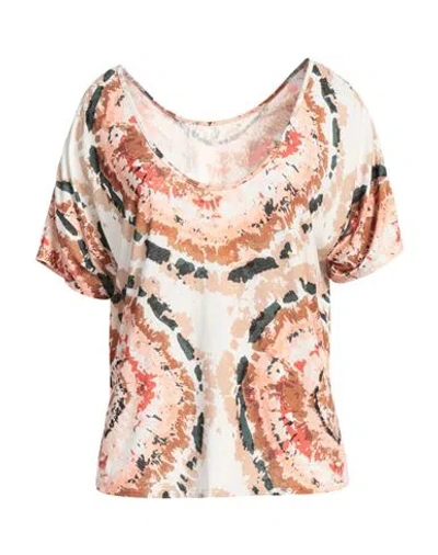 Majestic Filatures Woman T-shirt Pink Size 1 Viscose, Linen, Elastane