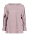 Majestic Filatures Woman T-shirt Pink Size 2 Linen, Elastane