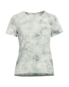 Majestic Filatures Woman T-shirt Sage Green Size 1 Cotton, Elastane In Sage Green