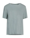 Majestic Filatures Woman T-shirt Light Grey Size 1 Silk, Cotton