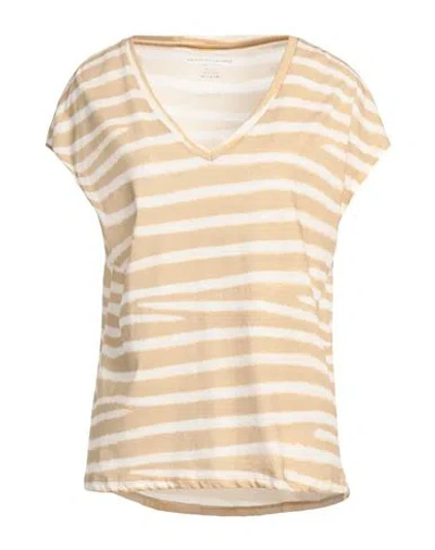 Majestic Filatures Woman T-shirt Sand Size 1 Cotton In Beige