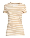 Majestic Filatures Woman T-shirt Sand Size 1 Cotton In Beige
