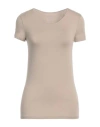 Majestic Filatures Woman T-shirt Beige Size 1 Viscose, Elastane