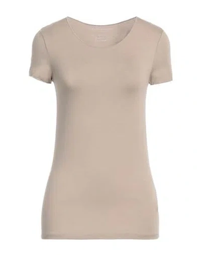 Majestic Filatures Woman T-shirt Beige Size 1 Viscose, Elastane