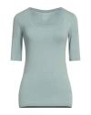 Majestic Filatures Woman T-shirt Sky Blue Size 1 Viscose, Elastane