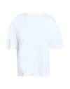 Majestic Filatures Woman T-shirt White Size 1 Linen, Elastane