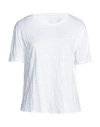 Majestic Filatures Woman T-shirt White Size 3 Linen, Elastane