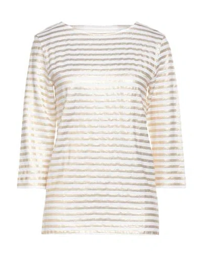 Majestic Filatures Woman T-shirt White Size 1 Linen, Elastane