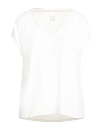 Majestic Filatures Woman T-shirt White Size 1 Viscose, Elastane, Silk
