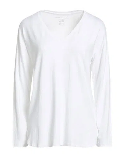 Majestic Filatures Woman T-shirt White Size 3 Viscose, Elastane