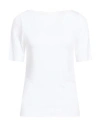 Majestic Filatures Woman T-shirt White Size 3 Viscose, Elastane