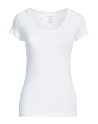 Majestic Filatures Woman T-shirt White Size 3 Viscose, Elastane