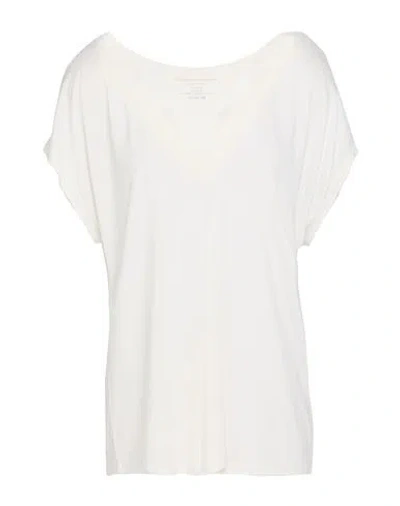 Majestic Filatures Woman T-shirt White Size 4 Silk