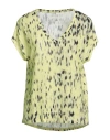 Majestic Filatures Woman T-shirt Yellow Size 1 Viscose, Linen, Elastane In Yellow
