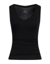 Majestic Filatures Woman Tank Top Black Size 0 Viscose, Elastane