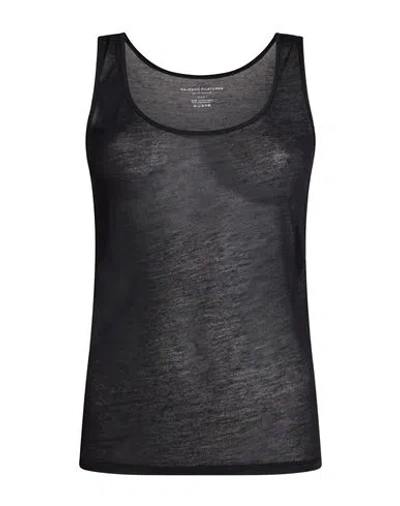 Majestic Filatures Woman Tank Top Black Size 1 Micro Modal, Cashmere