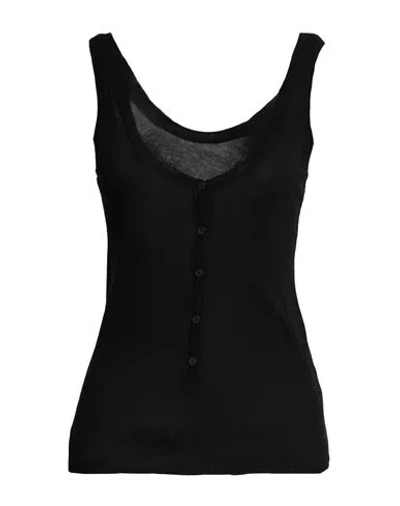 Majestic Filatures Woman Tank Top Black Size 1 Viscose