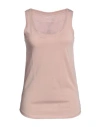 Majestic Filatures Woman Tank Top Blush Size 1 Lyocell, Cotton In Pink