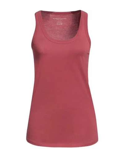 Majestic Filatures Woman Tank Top Brick Red Size 1 Cotton