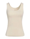 Majestic Filatures Woman Tank Top Cream Size 1 Viscose, Elastane