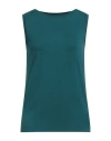 Majestic Filatures Woman Tank Top Emerald Green Size 1 Viscose, Elastane In Green