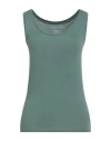 Majestic Filatures Woman Tank Top Emerald Green Size 1 Viscose, Elastane In Green