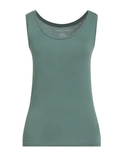 Majestic Filatures Woman Tank Top Emerald Green Size 1 Viscose, Elastane