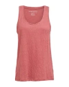 Majestic Filatures Woman Tank Top Garnet Size 4 Linen, Elastane In Red