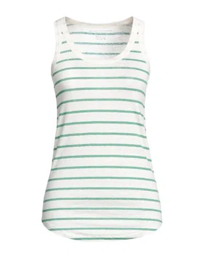 Majestic Filatures Woman Tank Top Green Size 3 Linen, Elastane