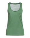 Majestic Filatures Woman Tank Top Green Size 4 Linen, Elastane