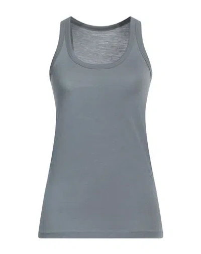 Majestic Filatures Woman Tank Top Grey Size 1 Lyocell, Cotton