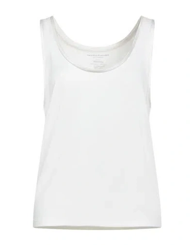 Majestic Filatures Woman Tank Top Ivory Size 1 Viloft, Elastane In White