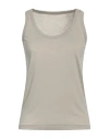 Majestic Filatures Woman Tank Top Light Grey Size 1 Lyocell, Cotton