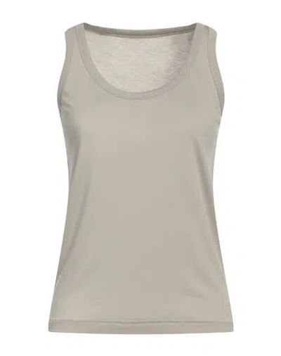 Majestic Filatures Woman Tank Top Light Grey Size 1 Lyocell, Cotton