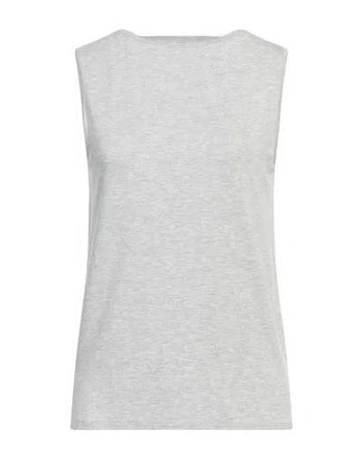 Majestic Filatures Woman Tank Top Light Grey Size 4 Viscose, Elastane