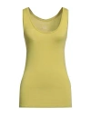 Majestic Filatures Woman Tank Top Lime Green Size 1 Viscose, Elastane