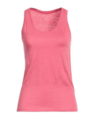 Majestic Filatures Woman Tank Top Magenta Size 1 Linen, Elastane