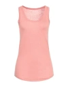 Majestic Filatures Woman Tank Top Antique Rose Size 1 Linen, Elastane In Pink